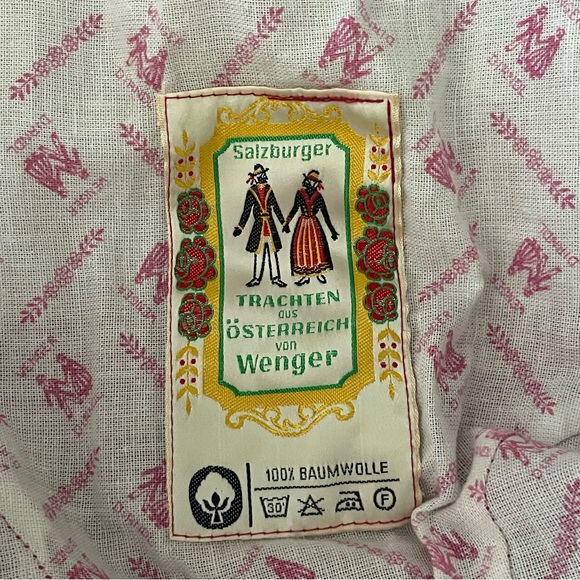 Vintage Salzburger Trachtenecht Floral Dirndl Midi Dress - Picture 12 of 12